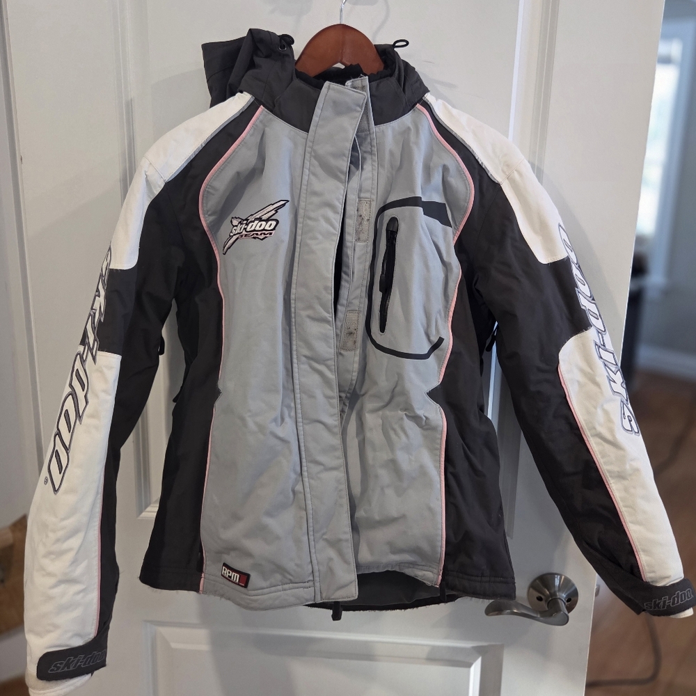 Ski-Doo  Womans Gray and Black Jacket Size Small